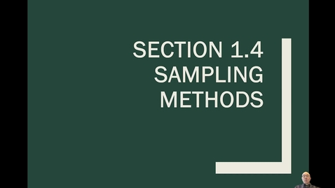 Thumbnail for SamplingMethods