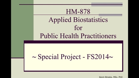 Thumbnail for HM878_Special-Project-2014