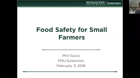 Thumbnail for entry The Food Safety Modernization Act   What you need to do