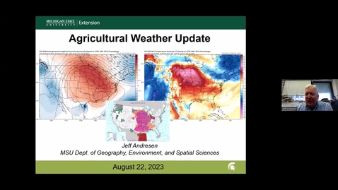 Thumbnail for entry Agricultural Weather Update - August 22, 2023
