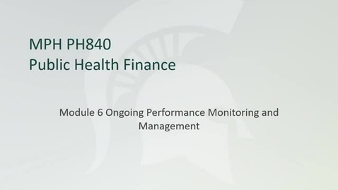 Thumbnail for Module 6 Ongoing Performance Monitoring and Management