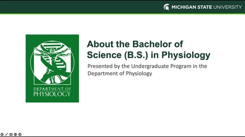 Thumbnail for entry About the Bachelor of Science in Physiology at Michigan State University