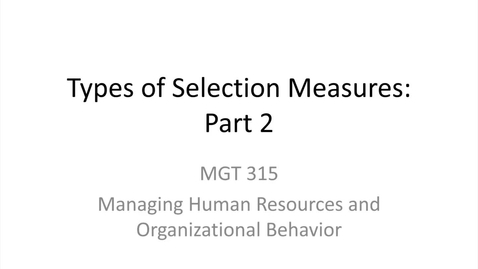 Thumbnail for entry 3.Types of Selection Measures.Part 2