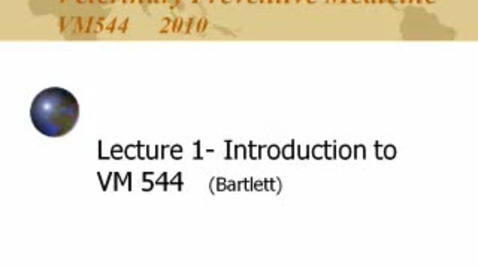 Thumbnail for entry VM_544_08312010_Intro__Bartlett__iPod