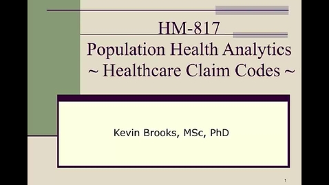 Thumbnail for HM817 Mod5HealthcareClaimCodes