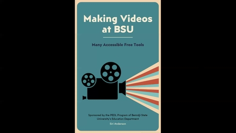 Thumbnail for entry How to make and share videos as an online student at Bemidji State