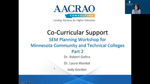 Thumbnail for entry SEM Workshop - Co-Curricular Supports for Students At Risk of Not Completing (Part 2)