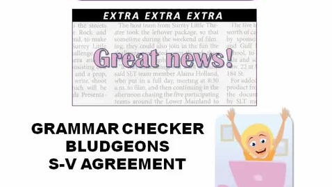 Thumbnail for Subject Verb Agreement׃