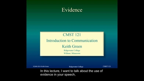 Thumbnail for Chapter 9/10/11: Evidence