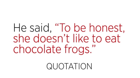 Thumbnail for Proofreading׃ Commas and Quotations