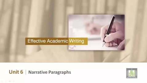 Thumbnail for Narrative Paragraphs