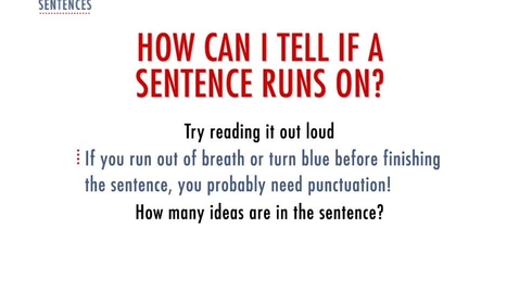 Thumbnail for entry Run-On Sentences