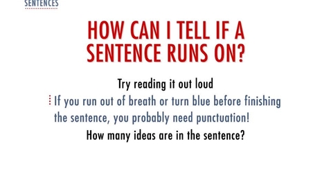 Thumbnail for Run-On Sentences