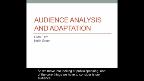 Thumbnail for Chapter 9/10/11: Audience Analysis