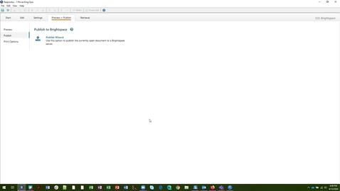 Thumbnail for entry Manually upload Respondus Quiz Generator quiz into D2L Brightspace course