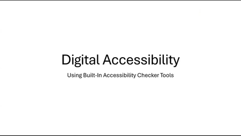 Thumbnail for Digital Accessibility Labs_PDF Accessibility Checker_faculty learning channel sp26