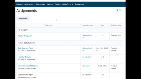 Thumbnail for View Your Assignment Feedback and Evaluation