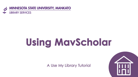 Thumbnail for Using MavScholar