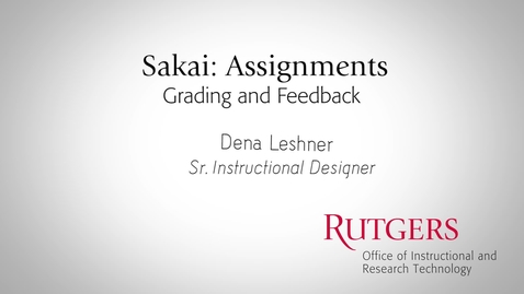 Thumbnail for Grading and Feedback