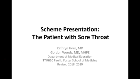 Thumbnail for entry Y1-KV-IHD-WEEK3-Sore Throat Scheme Presentation