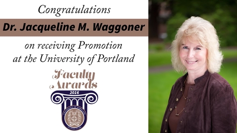 Thumbnail for Dr. Jacqueline M. Waggoner.mp4