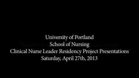 Thumbnail for CNL Student Residency Presentation - Moyes