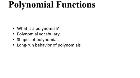 Thumbnail for 11.2 Polynomials