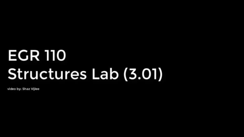 Thumbnail for EGR 110 - Lab 3.01