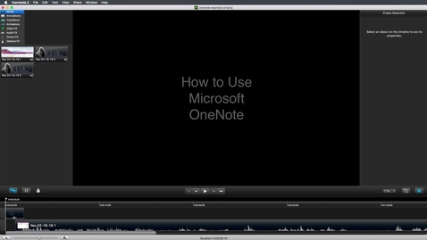 Thumbnail for Camtasia for Mac - Export Finished Project
