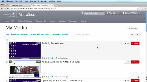 Thumbnail for Publish video to a channel in MediaSpace