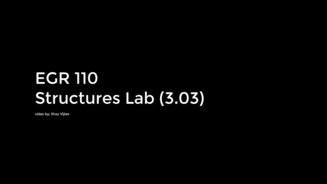 Thumbnail for EGR 110 - Lab 3.03