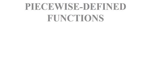 Thumbnail for 2.3 Piecewise Functions