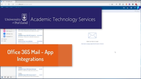 Thumbnail for entry Office 365 Mail - Adding Apps