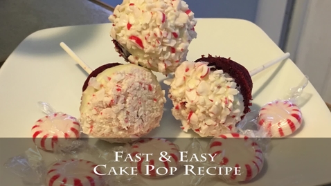 Thumbnail for entry Fast &amp; Easy Cake Pop Recipe