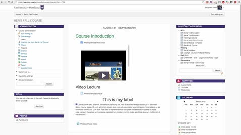 Thumbnail for entry Add Videos From Your MediaSpace Media Library to Your Moodle Course