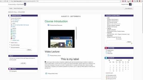 Thumbnail for Add Videos From Your MediaSpace Media Library to Your Moodle Course