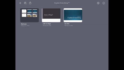 Thumbnail for Create a Presentation in Explain Everything (iPad)