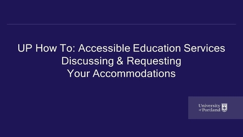 Thumbnail for Discussing &amp; Requesting Accommodations