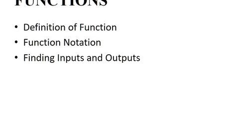 Thumbnail for 2.1 Functions