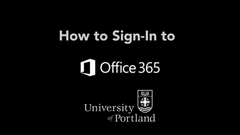 Thumbnail for entry How to Sign In to Office 365