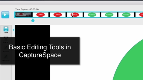 Thumbnail for entry CaptureSpace - Editing Your Screencast Before Upload