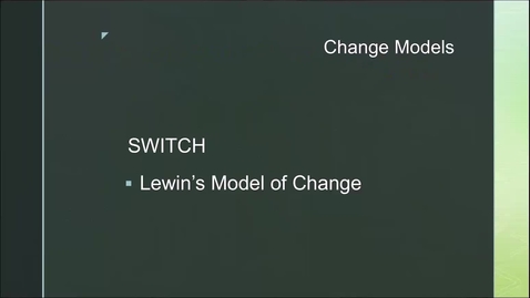 Thumbnail for Change Management Lecturette 1