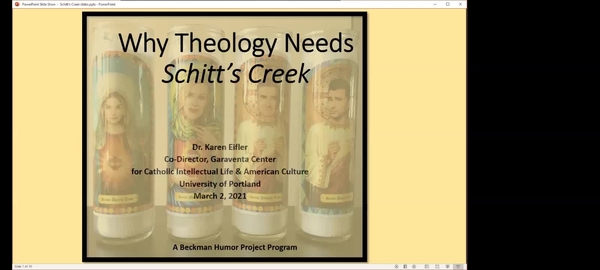 "Why Theology Needs Schitt's Creek" presented by Dr. Karen Eifler episode artwork
