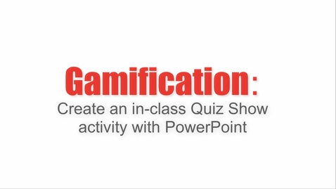 Thumbnail for entry Create a Quiz Game with PowerPoint