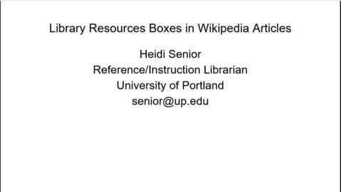 Thumbnail for entry Recording-of-Wikipedia-Resource -Box-Demonstration