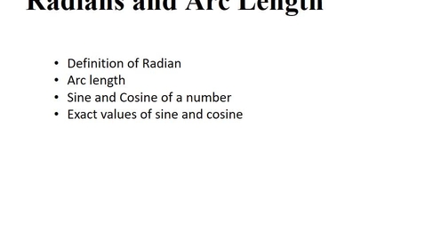 Thumbnail for entry 2.2 The Unit Circle