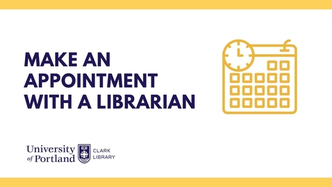 Thumbnail for Make an Appointment with a Librarian (2022)