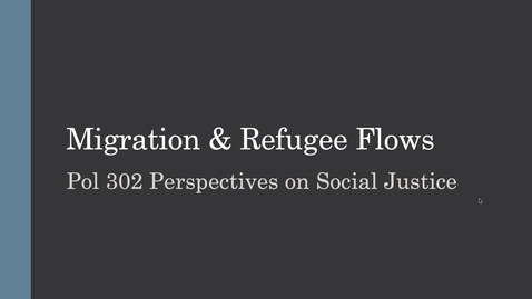 Thumbnail for Migration and Refugees