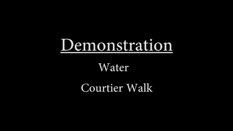 Thumbnail for entry Water Courtier Walk Demonstration-.mp4