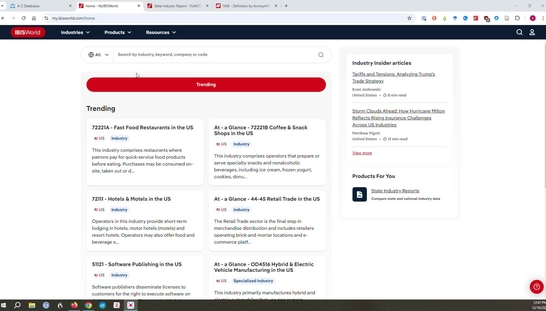 Researching International Industries (IBISWorld)